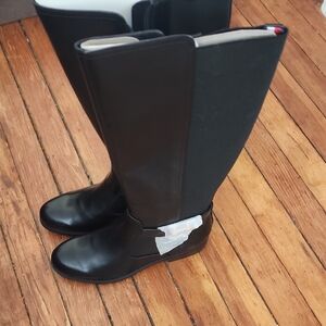 Tommy Hilfiger Black Over the Knee Boots Sleek Design No Box